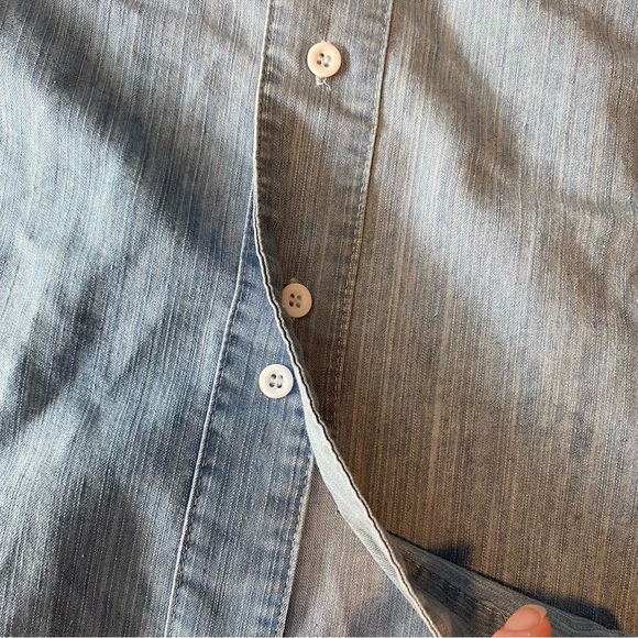 Light denim button down dress - Picture 3 of 7